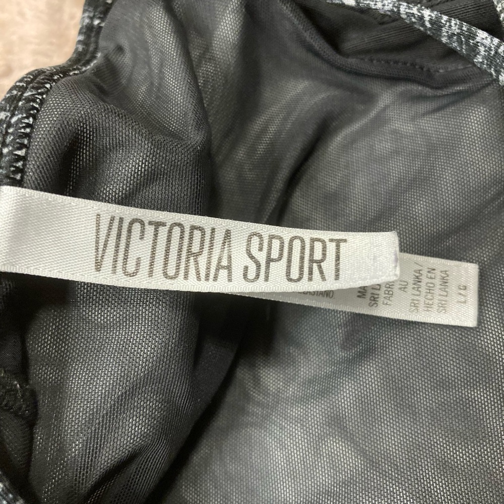 Victoria’s Secret Sport Black And Grey None Padded Sports Bra Size Large - Picture 7 of 9